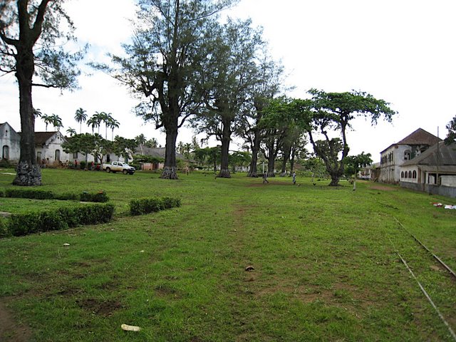Central area of the Sundy Plantation where Eddington set up his telescopes.