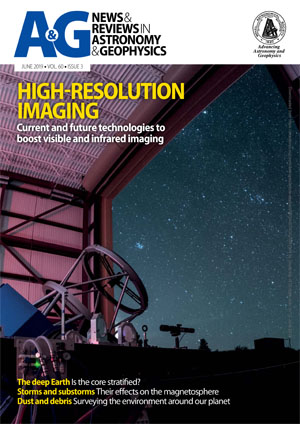 Front cover of Astronomy and Geophysics magazine, June 2019